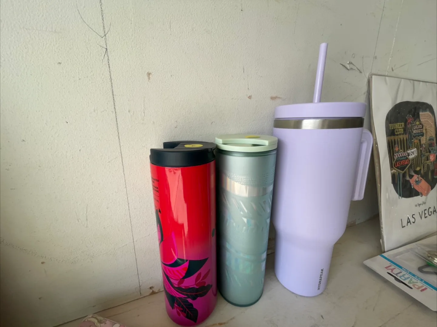 Hydrapeak Lilac Tumbler with Straw thumbnail