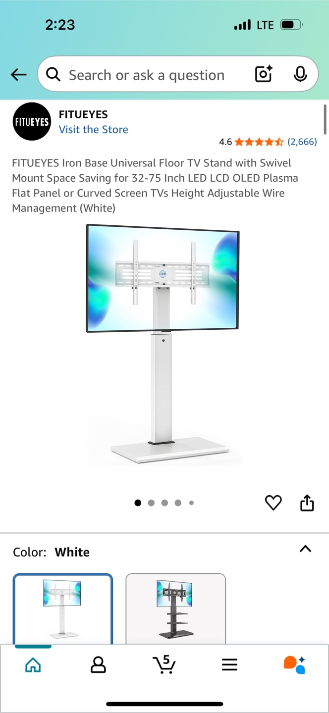 FITUEYES TV Stand (swivel) - photo 3