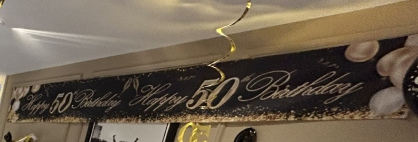 Happy 50th Birthday Banner
