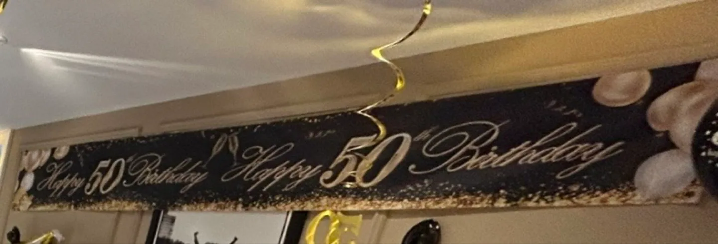 Happy 50th Birthday Banner thumbnail