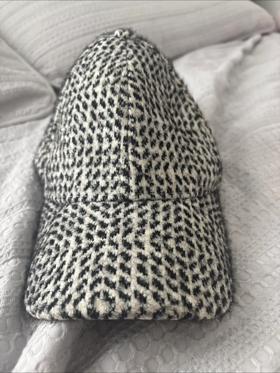 Black & White Patterned Cap thumbnail