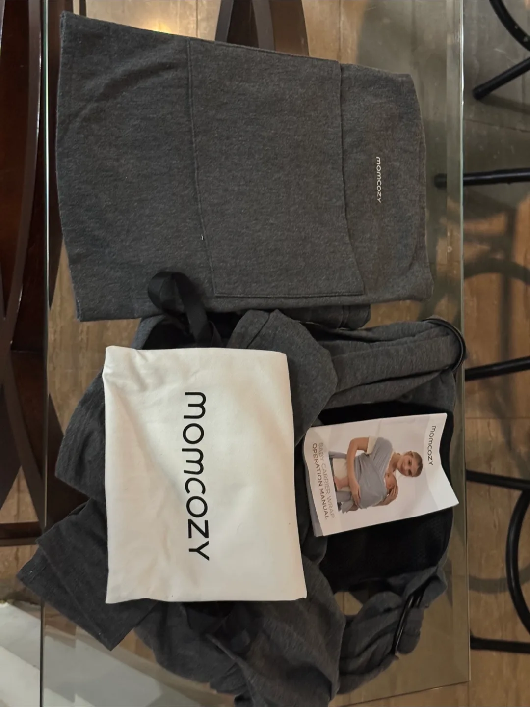 Momcozy Baby Carrier Wrap - Grey thumbnail