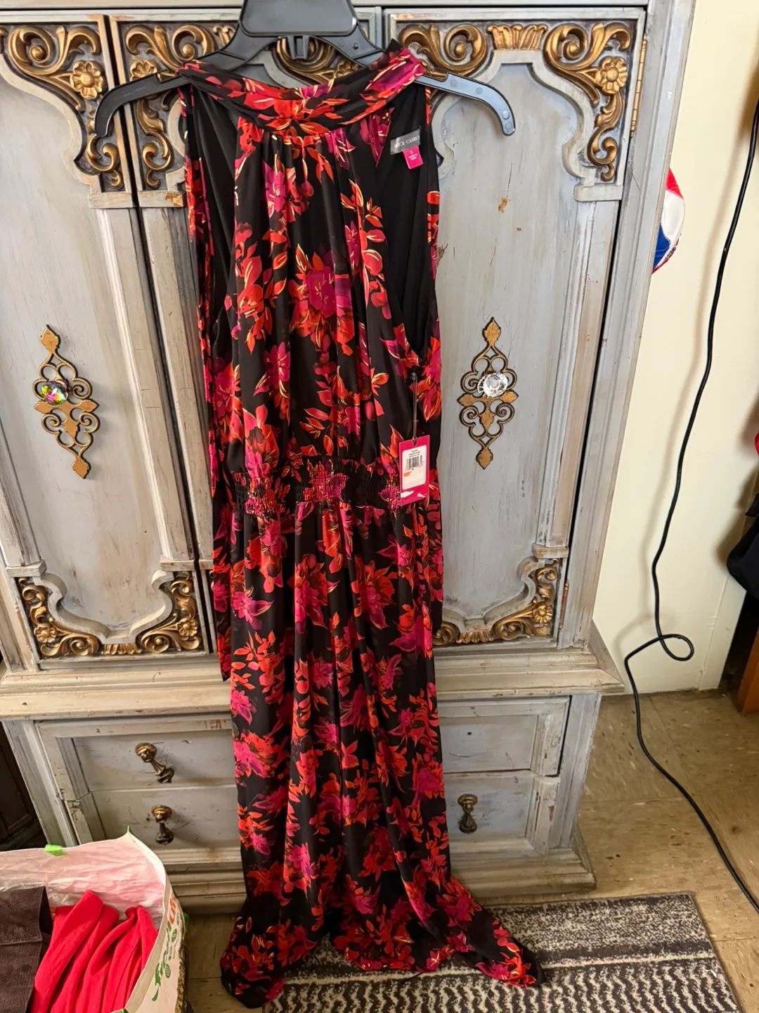 Vince Camuto Floral Maxi palazzo pant dress- Size S thumbnail