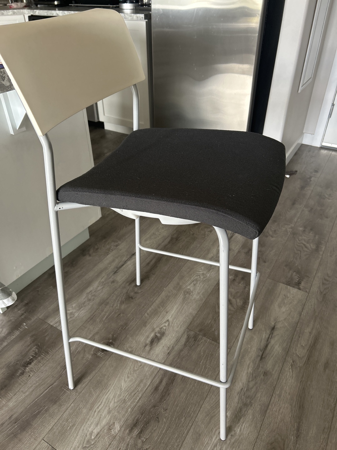 Franklin Bar Stool - Black & White - photo 2
