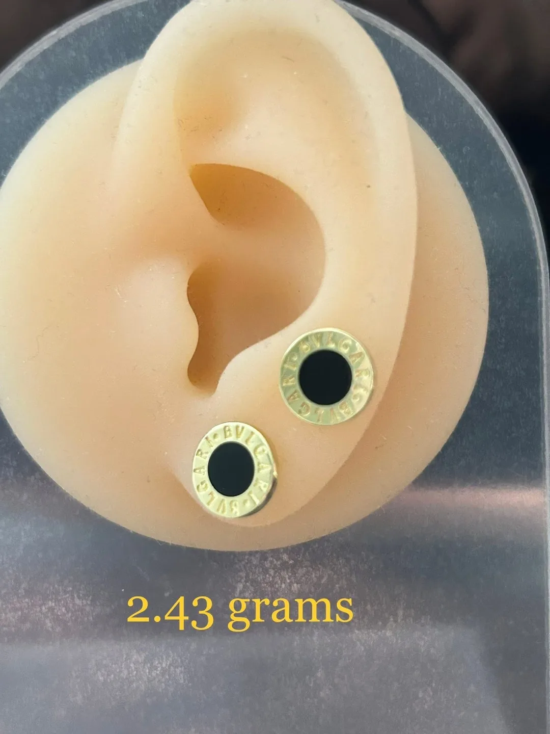Bulgari Gold & Black Earrings thumbnail