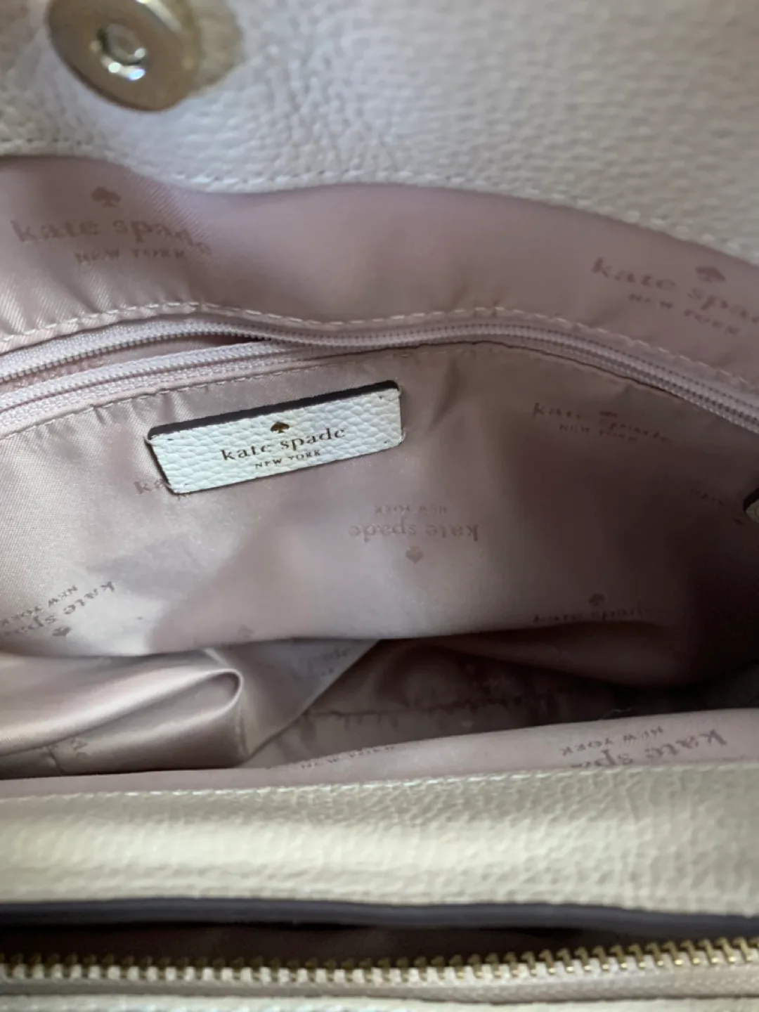 Kate Spade Ivory & Beige Tote Bag image indicator(2)