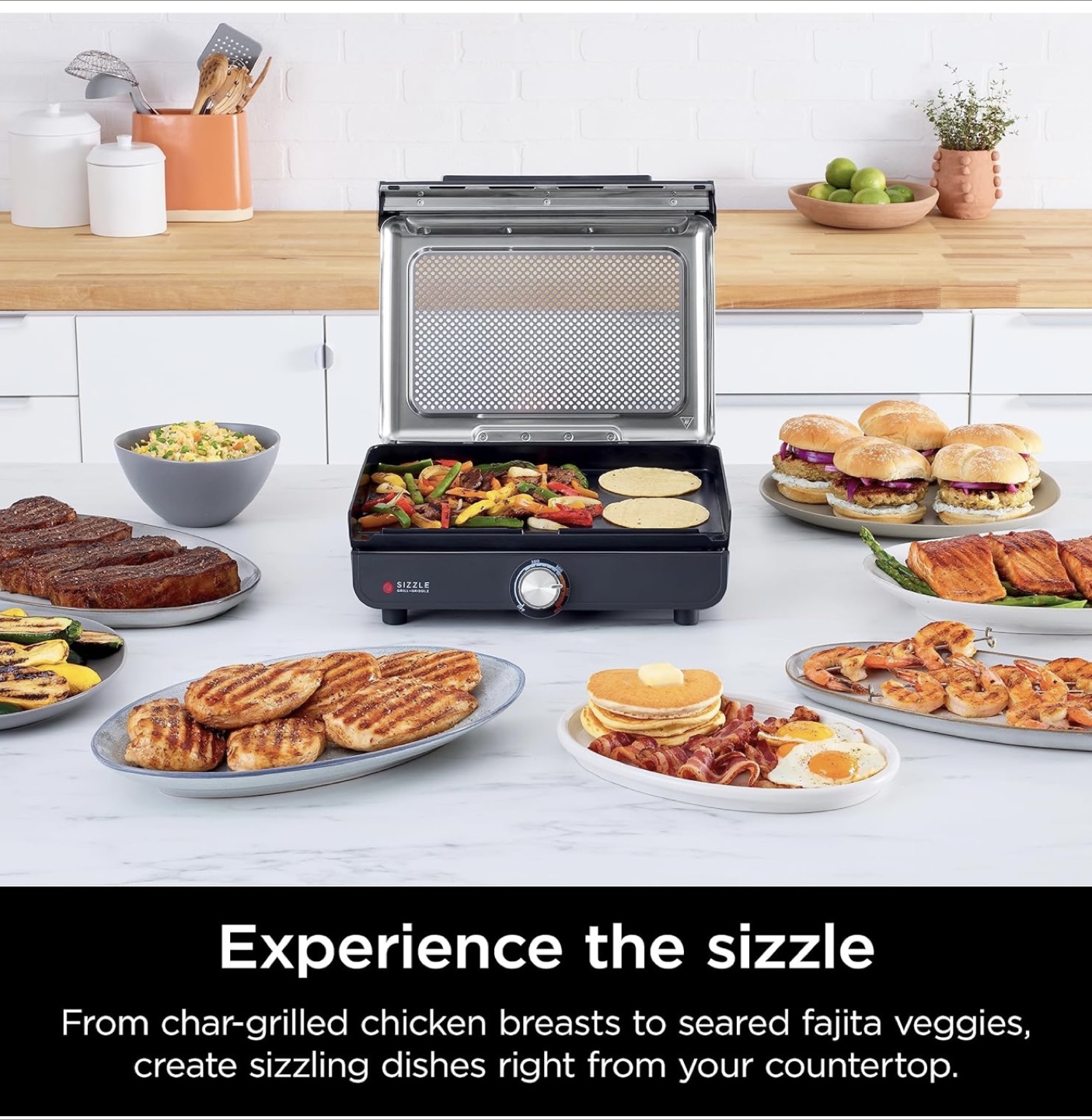 NEW Ninja Sizzle Smokeless Indoor Grill & Griddle - photo 2