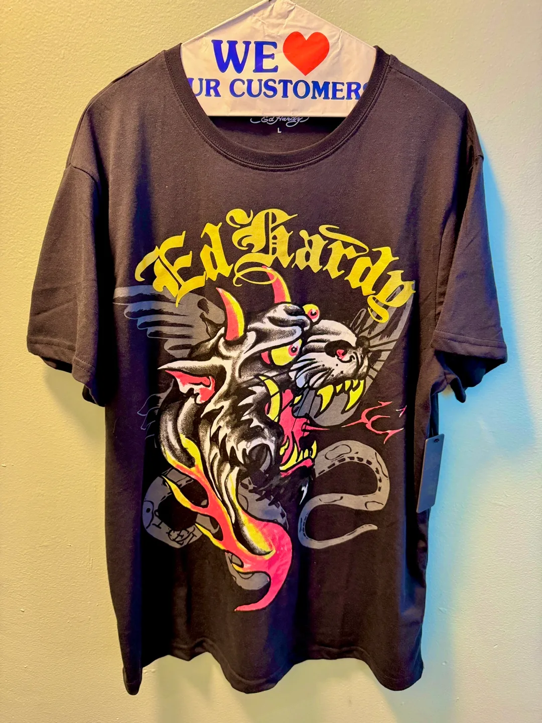 Ed Hardy T-Shirt Size L – Original Design 🔥 thumbnail