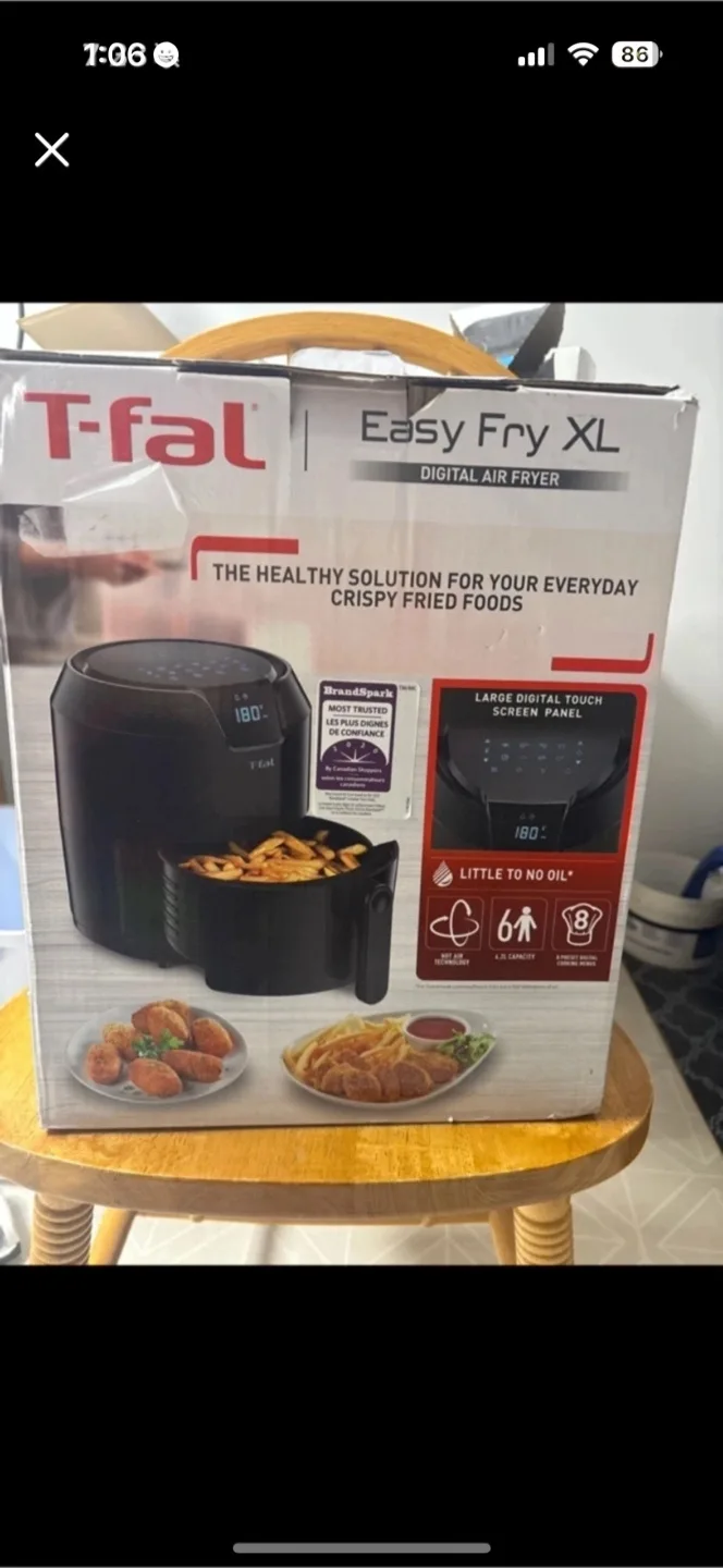 New T-fal Easy Fry XL Digital Air Fryer thumbnail