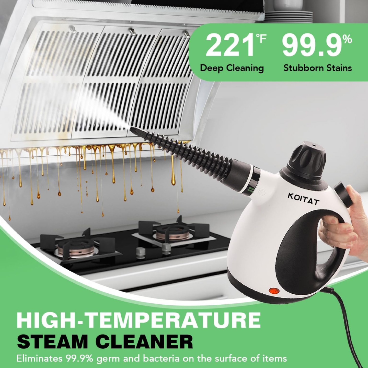 KOITAT Portable Steam Cleaner, Hand Held - photo 2