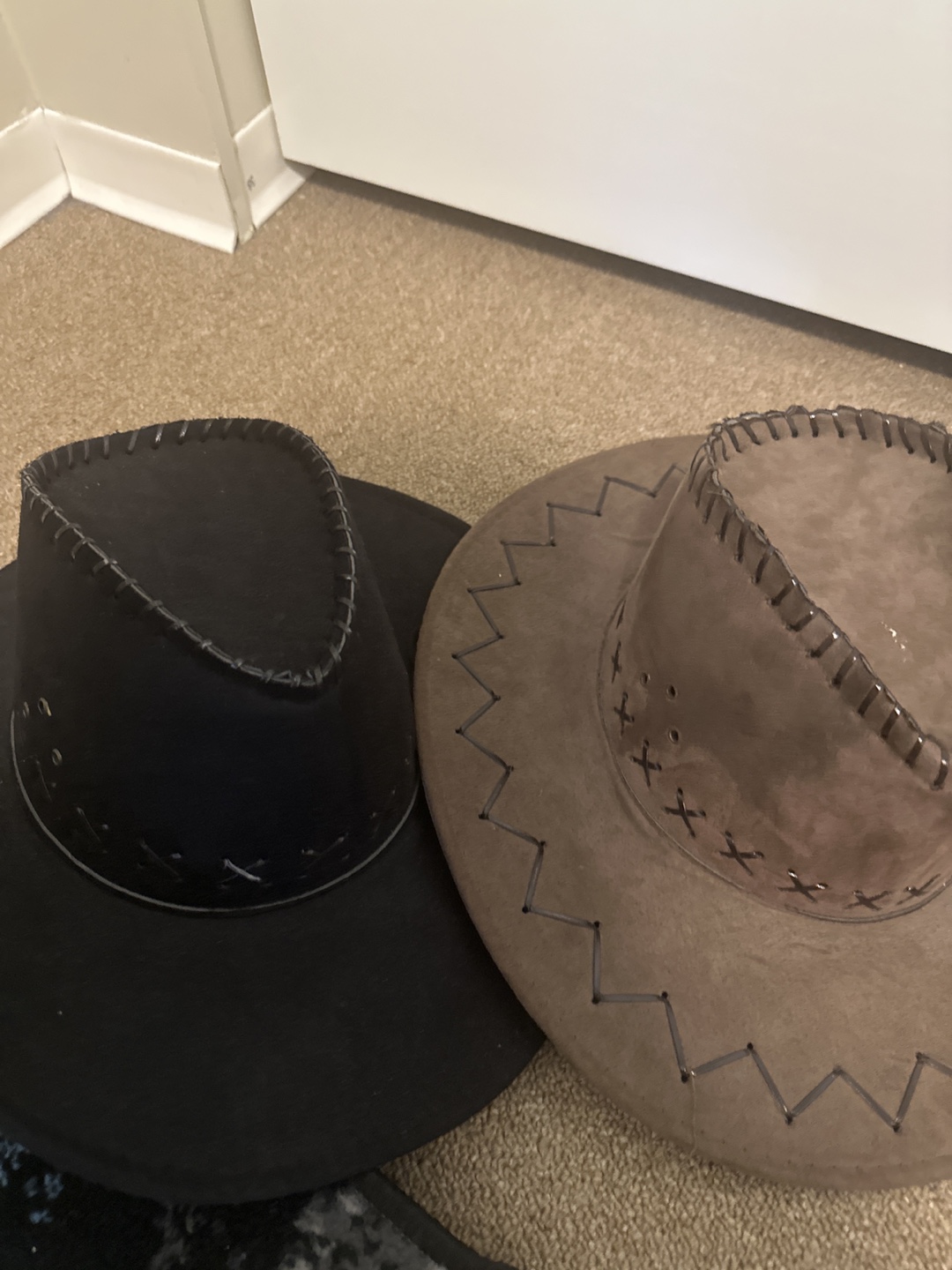 Black and Brown Cowboy Hat