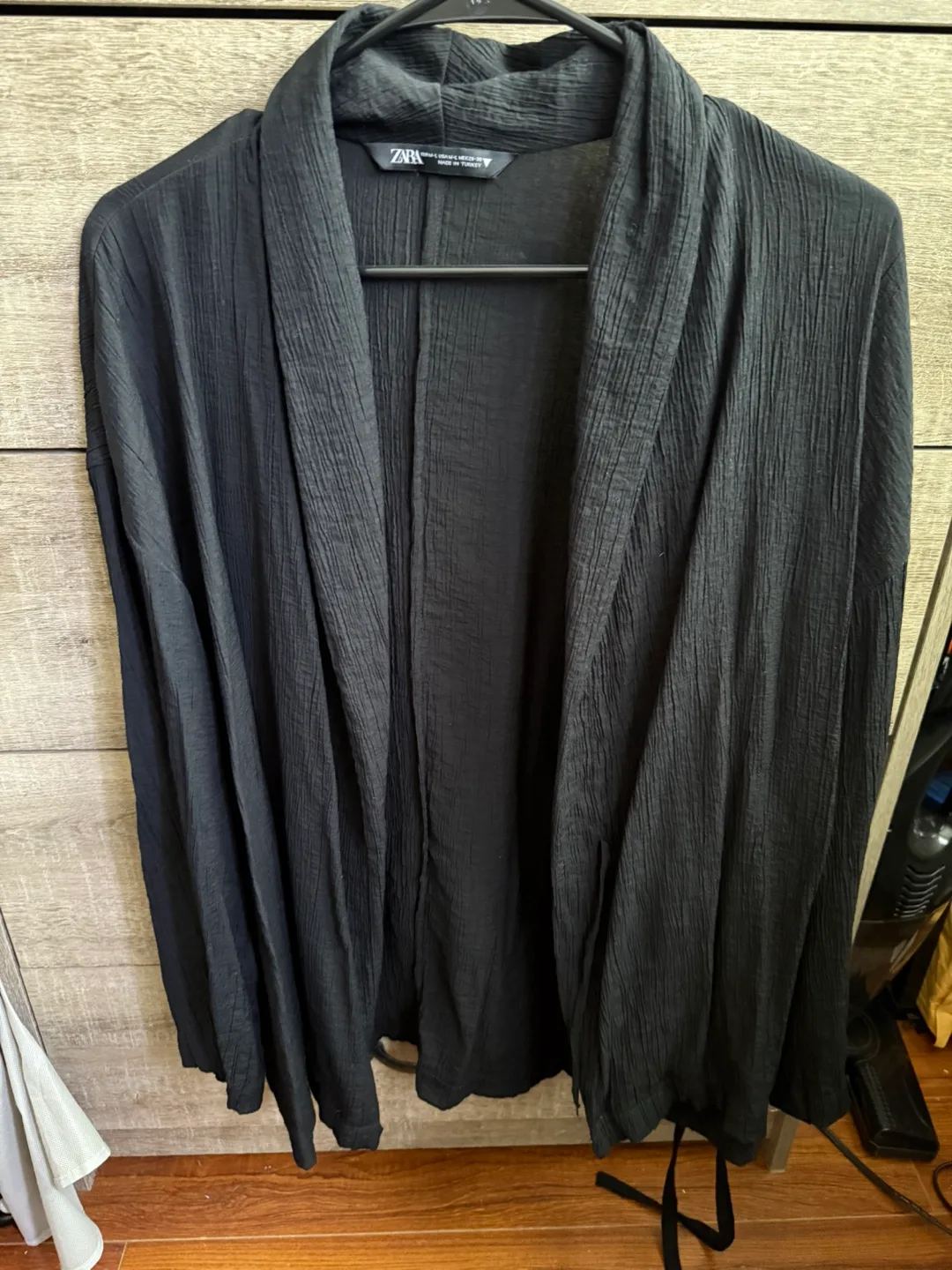 Zara Black Kimono Cardigan thumbnail
