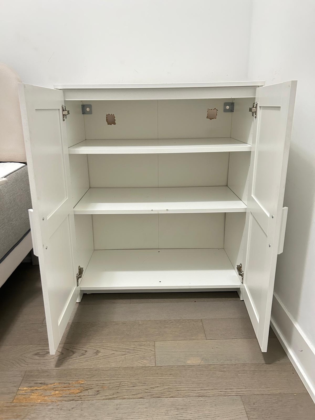 White Cabinet with Doors