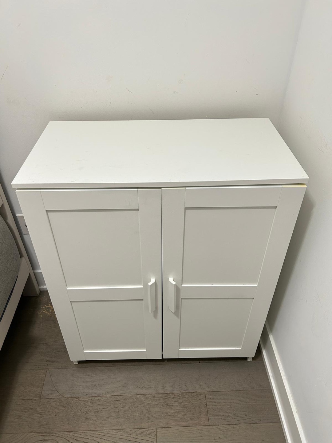 White Cabinet with Doors - photo 2