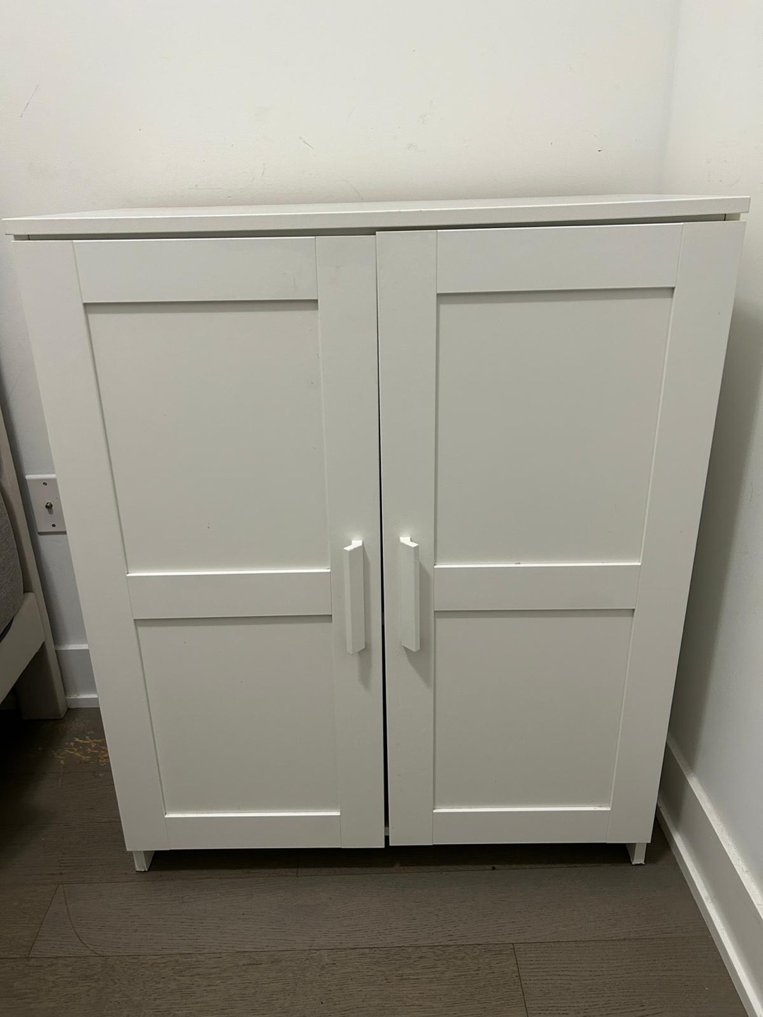 White Cabinet with Doors - photo 3