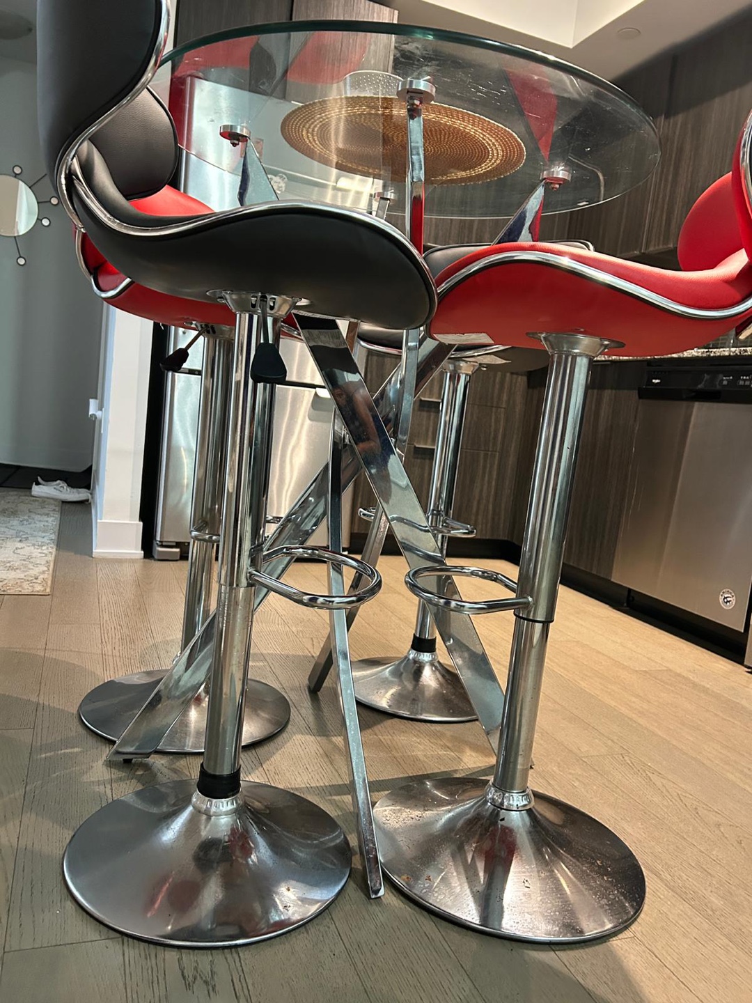 Glass Top Bar Table - photo 3