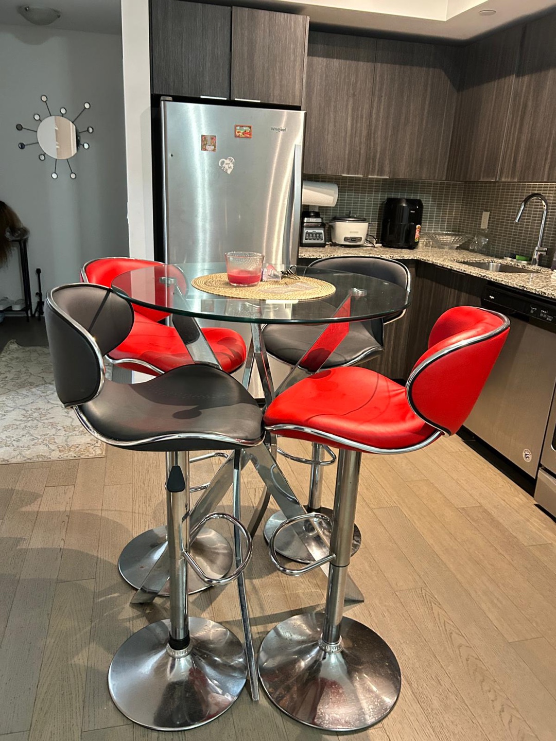 Glass Top Bar Table