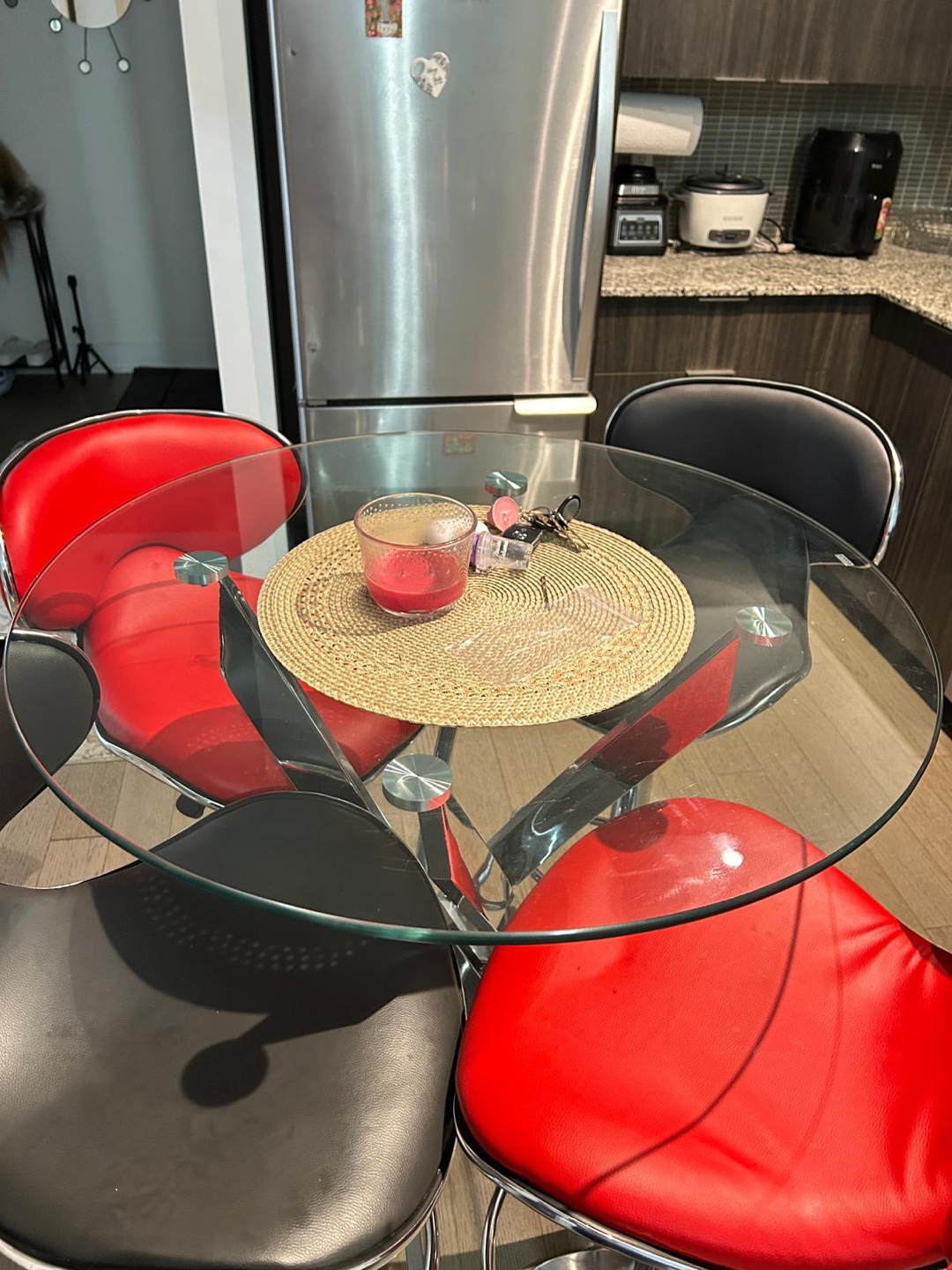 Glass Top Bar Table - photo 2