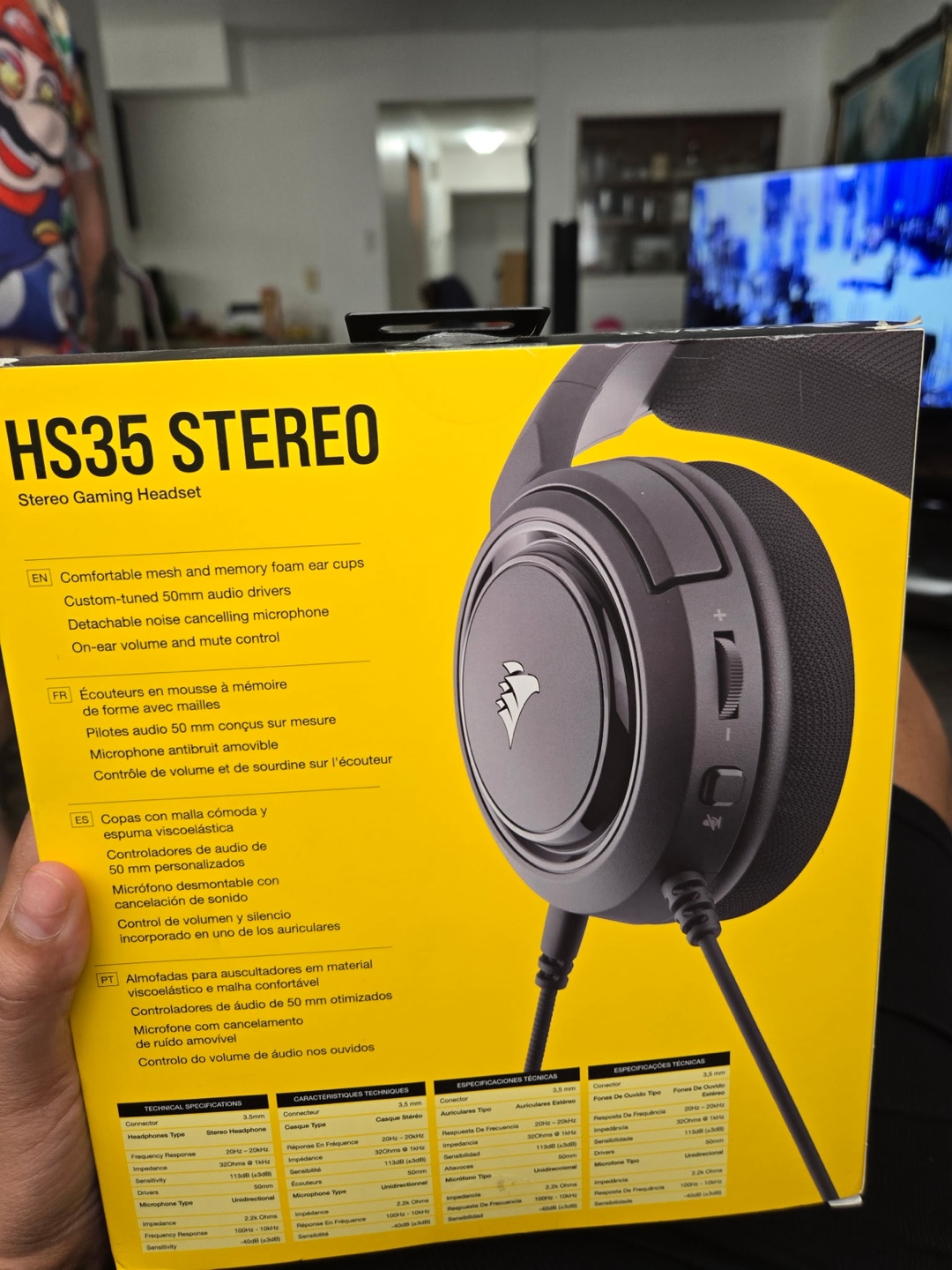 Corsair HS35 Stereo Gaming Headset - Like New! - photo 2
