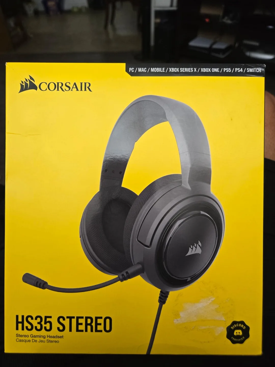 Corsair HS35 Stereo Gaming Headset - Like New!