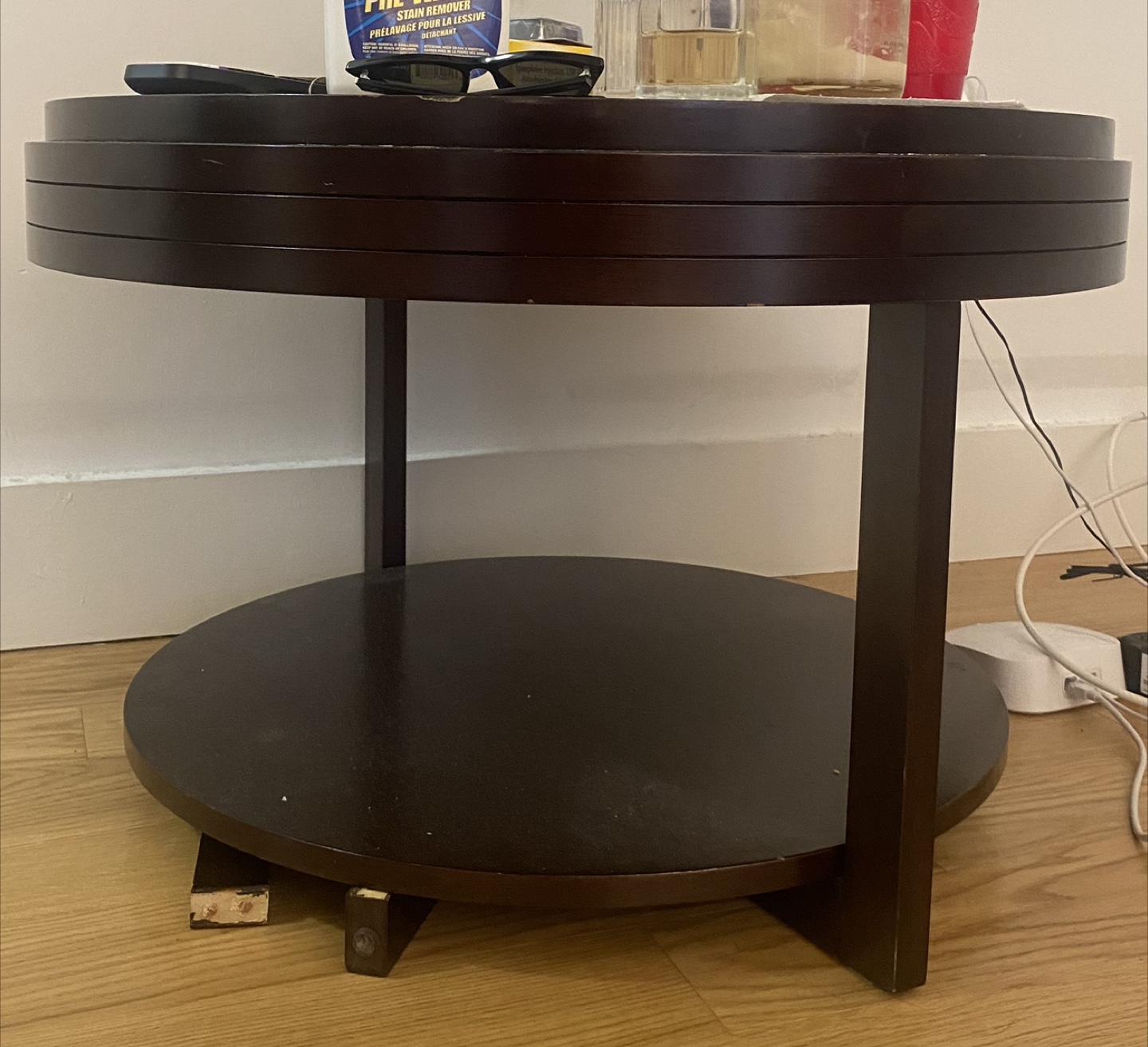 FREE Round Dark Brown coffee Table - photo 2