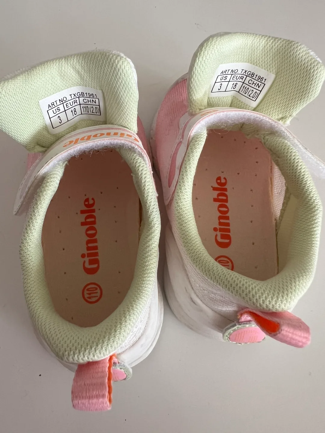 Ginoble Pink Sneakers - US Size 3 image indicator(2)