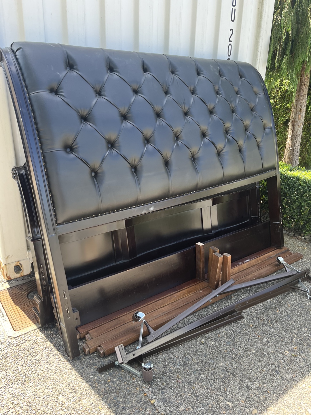 Black Tufted Headboard-King Size