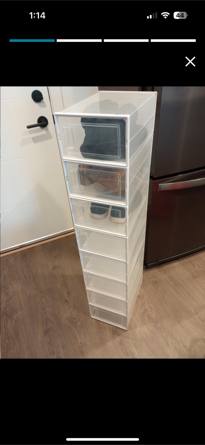 SONGMICS Shoe Boxes - Stackable Clear Plastic, 12-Pack - photo 3