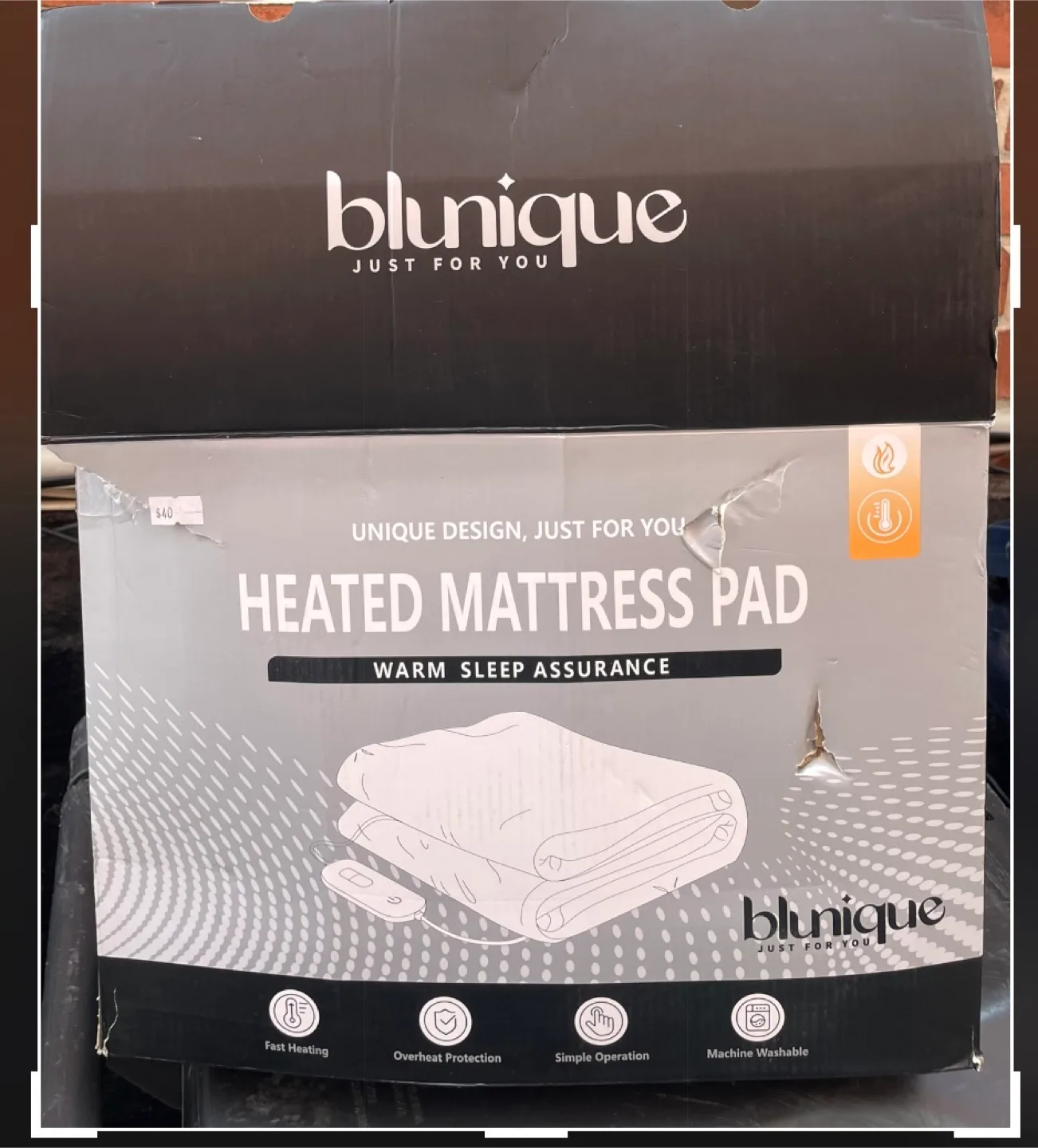 Blunique Heated Mattress Pad - King Size thumbnail