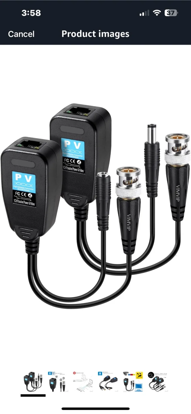 VIMVIP HD-CVI/TVI/AHD Video Balun thumbnail