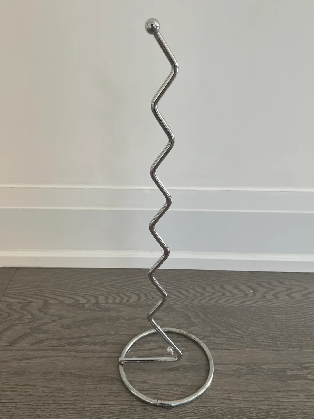 Silver Coloured Metal Paper Towel Holder thumbnail