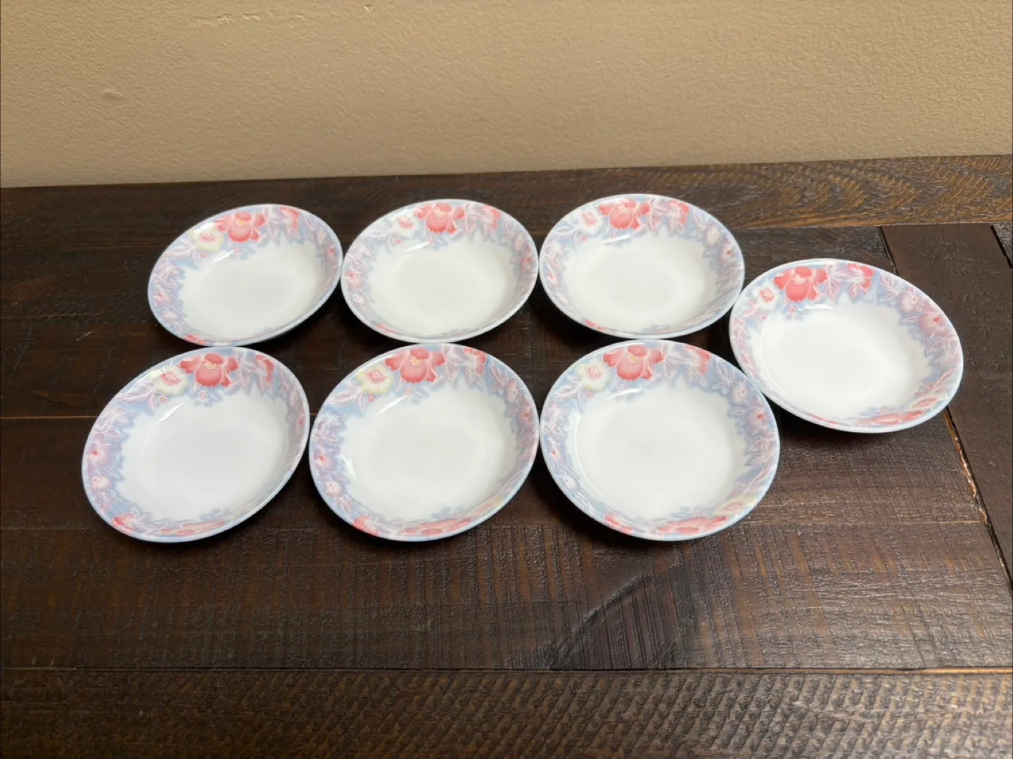 🇨🇦Set of 7 small porcelain sauce dipping dishes thumbnail