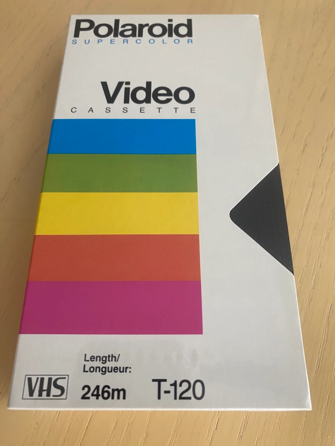 Polaroid Supercolor Video Cassette VHS Tape T-120 -New & Sealed thumbnail
