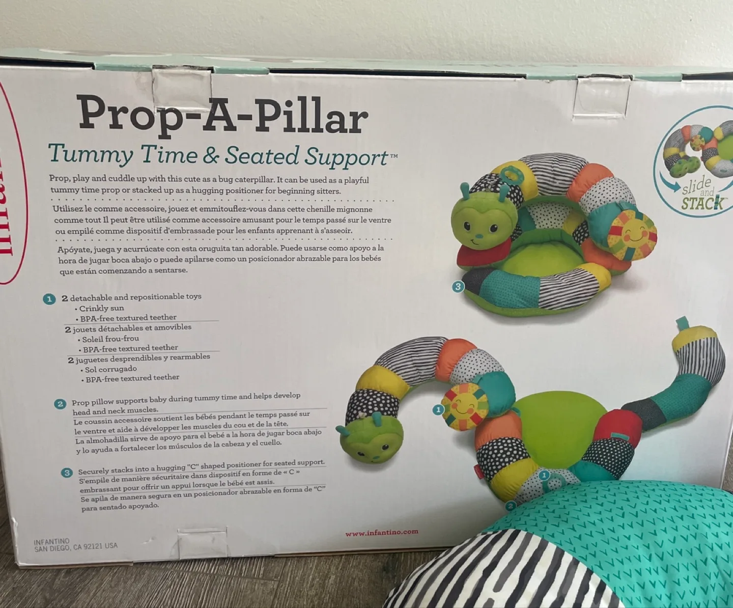 Infantino Prop-A-Pillar Tummy Time & Seated Support image indicator(3)