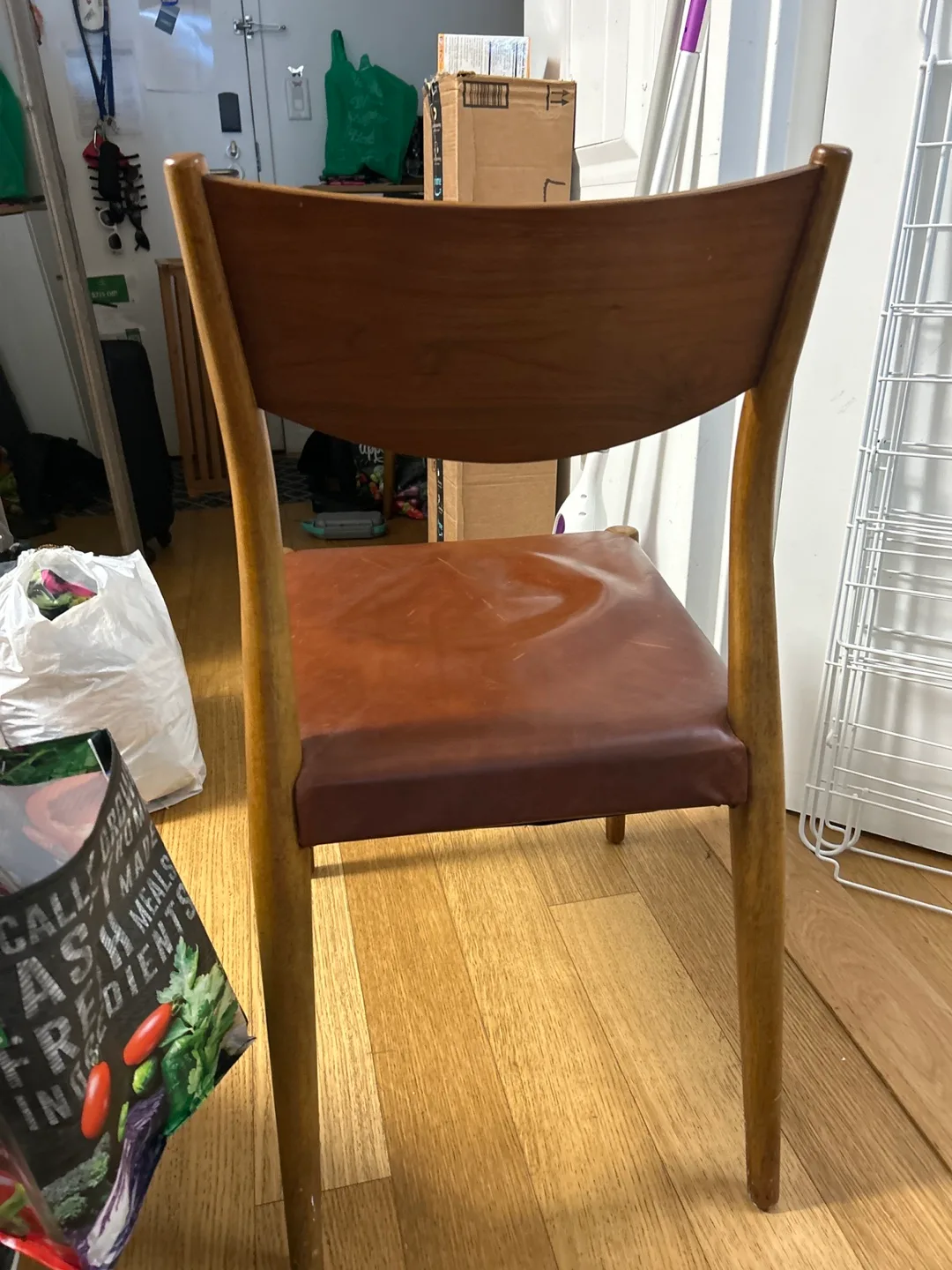 Vintage Leather Dining Chair thumbnail