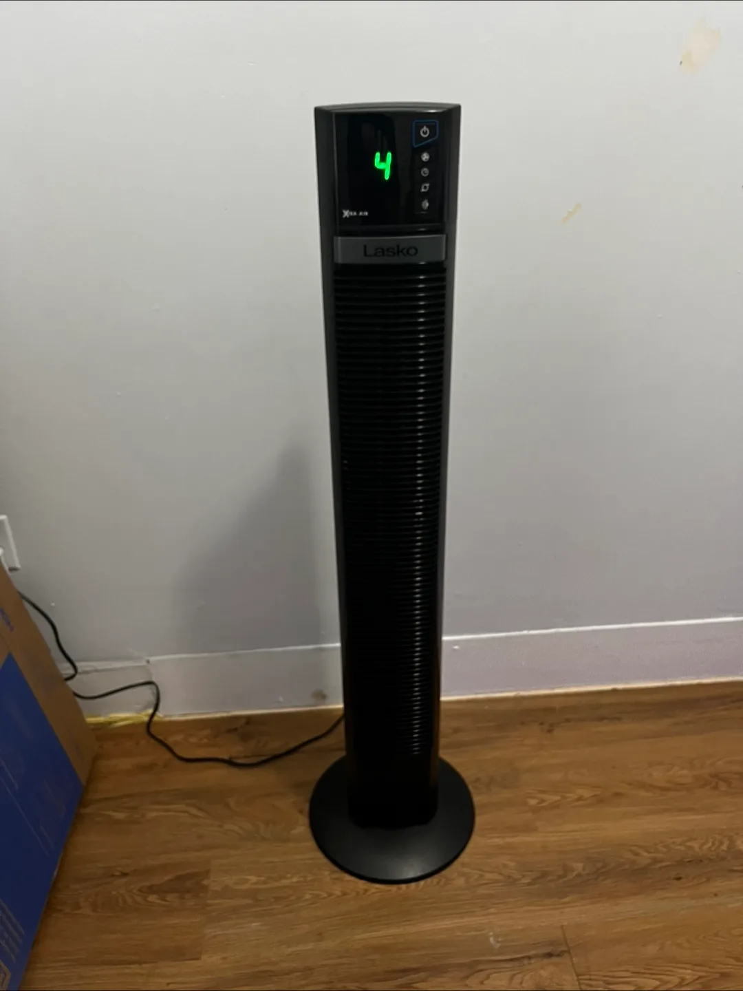 Lasko 48-in Xtra Air 4-Speed Tower Fan - Black thumbnail