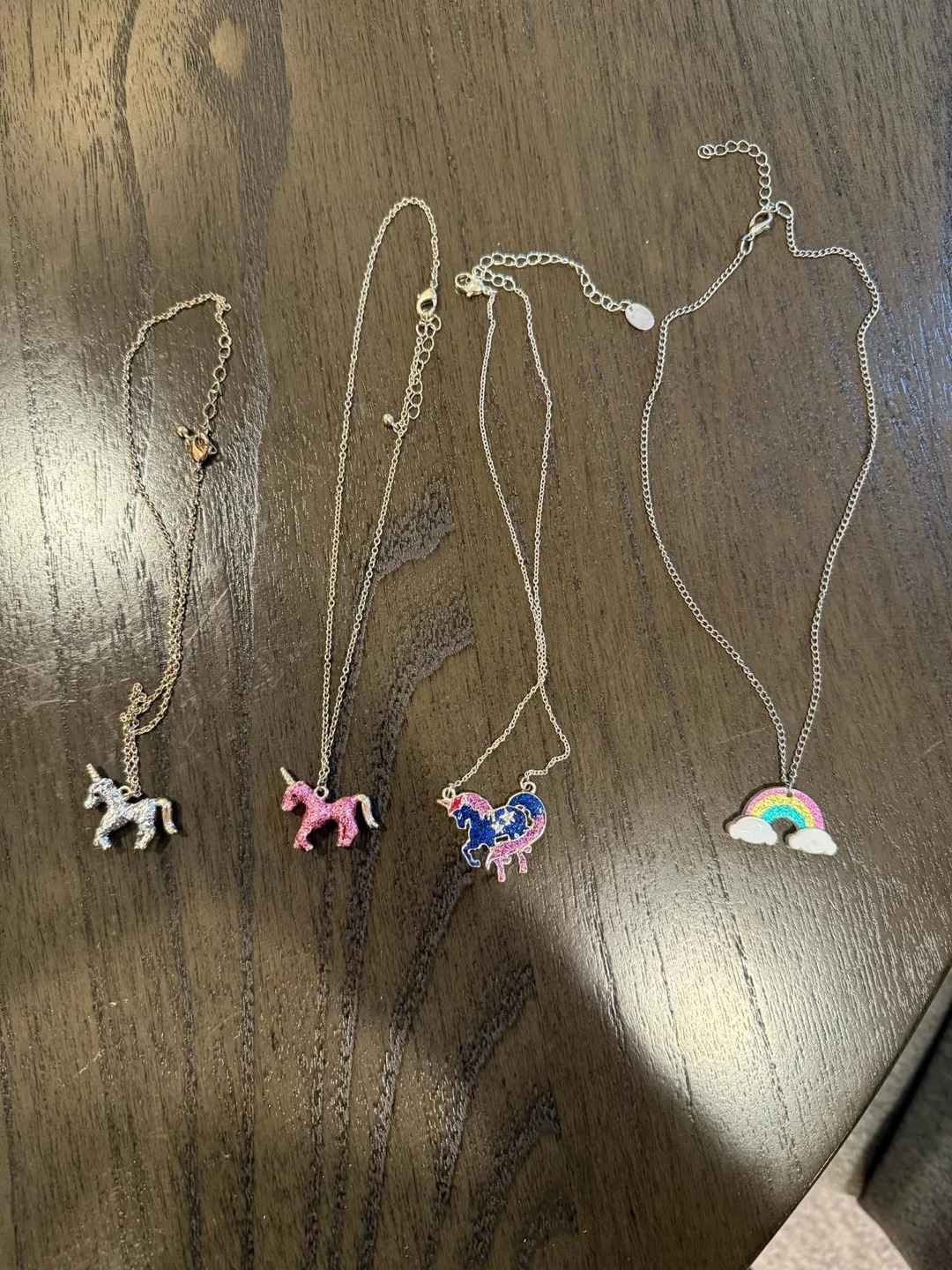 Kids' Unicorn & Rainbow Necklaces (Set of 4) thumbnail