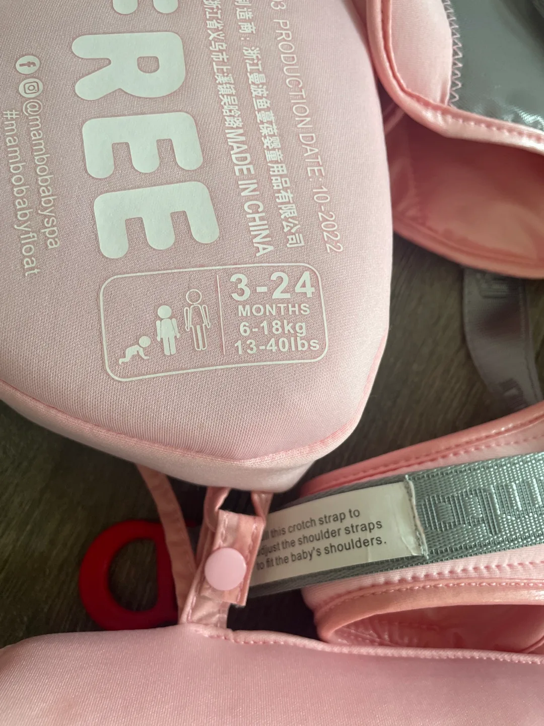 Mambobaby Baby Float - Pink, 3-24 Months image indicator(4)