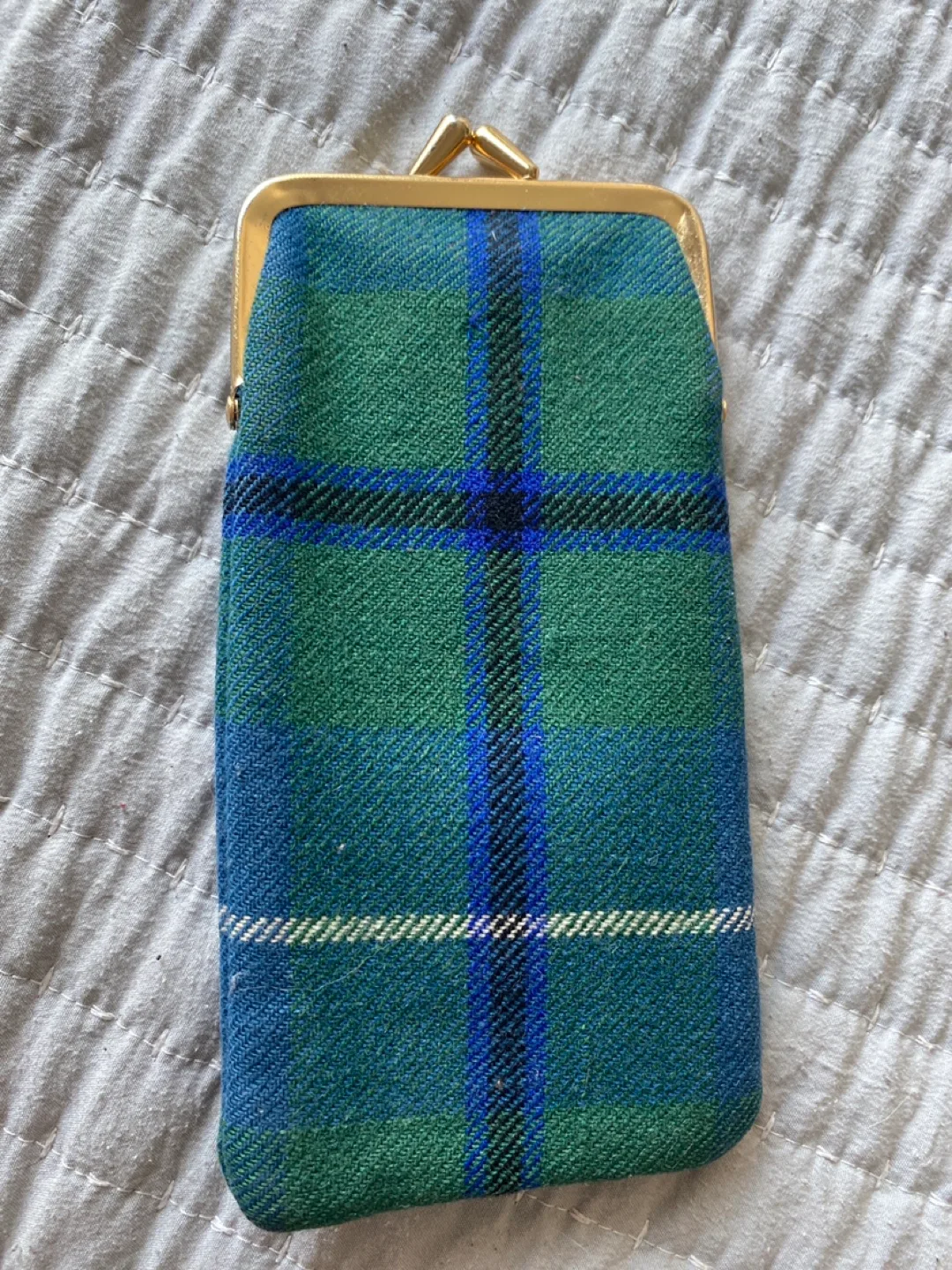 Vintage Plaid Glasses Purse thumbnail
