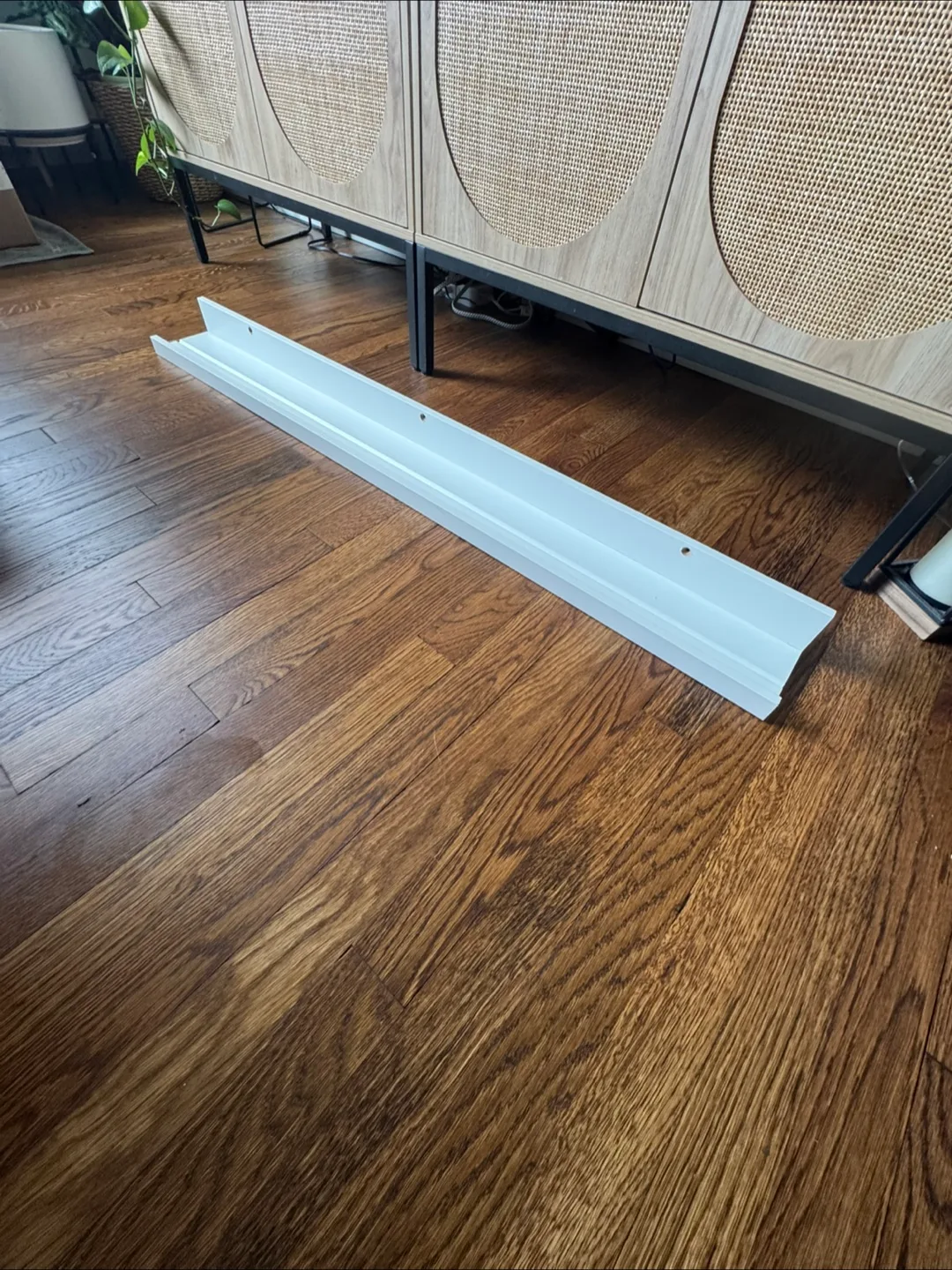 IKEA White Picture Ledge Wall Shelf thumbnail