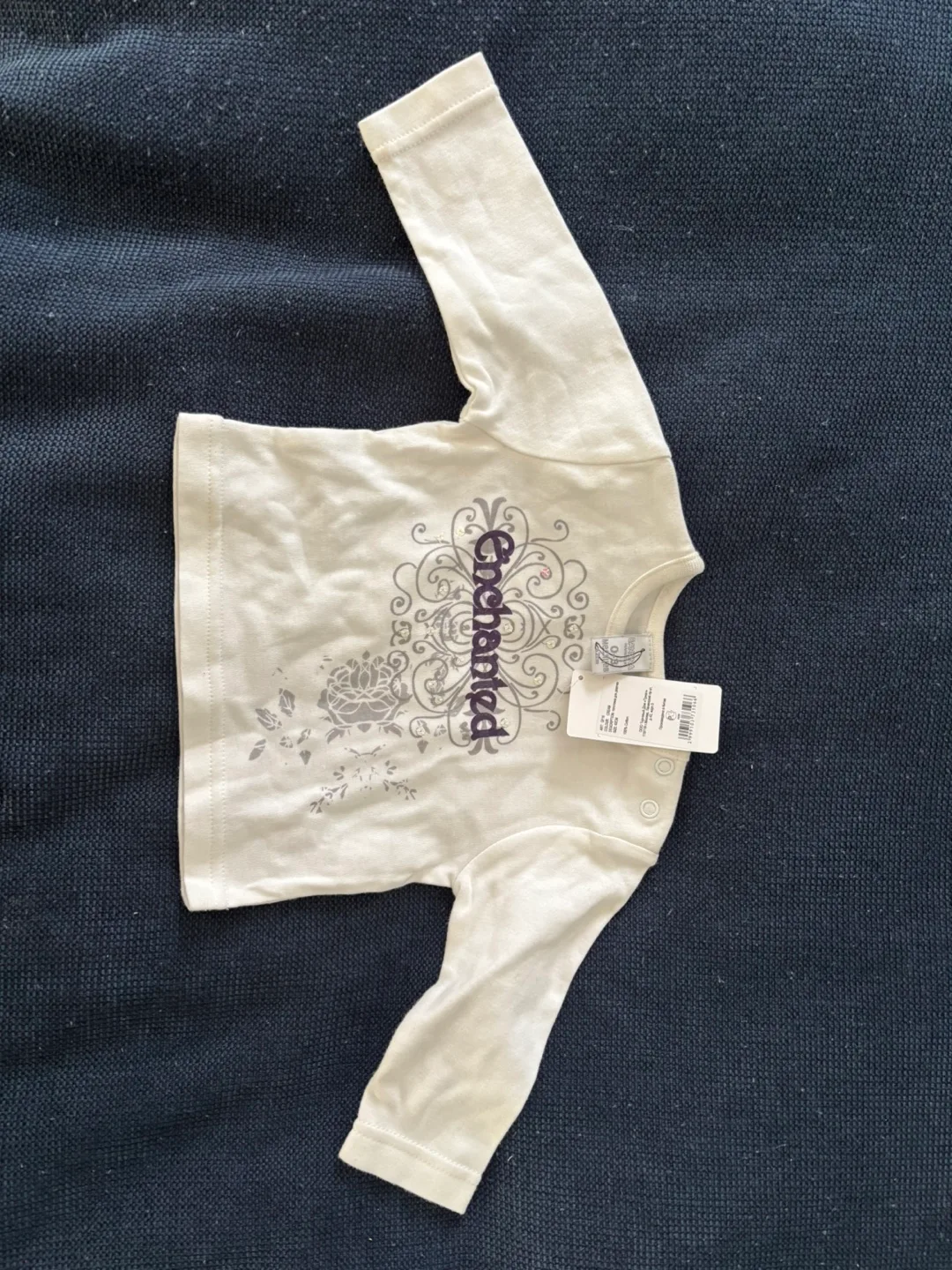 Enchanted White Baby Long Sleeve Top - Size 6M thumbnail