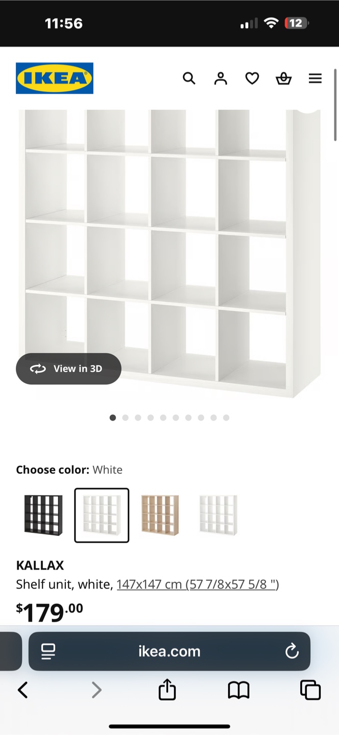 IKEA Kallax Shelf Unit - White - photo 4
