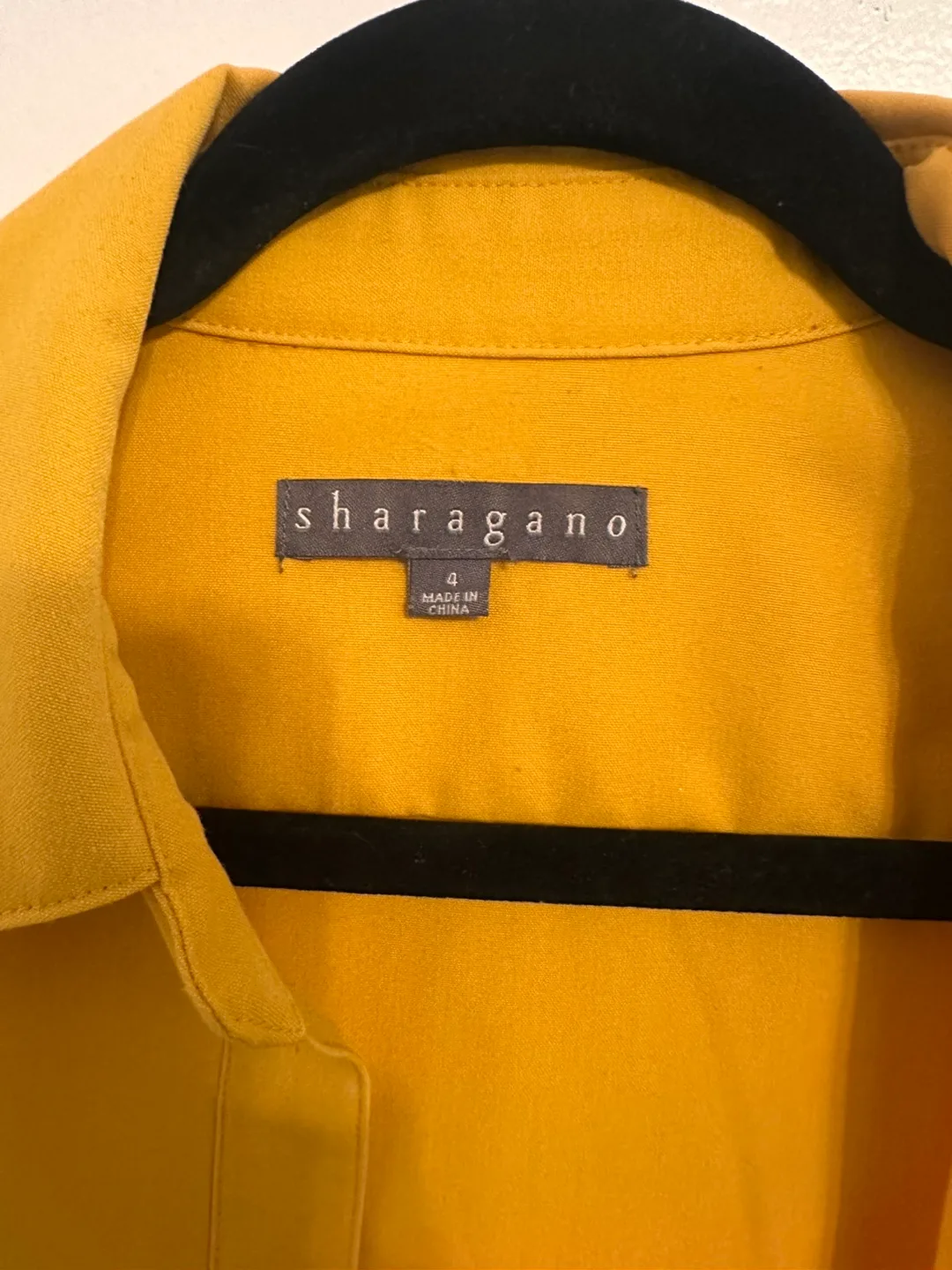 Sharagano Yellow Sleeveless Dress with Pockets image indicator(2)