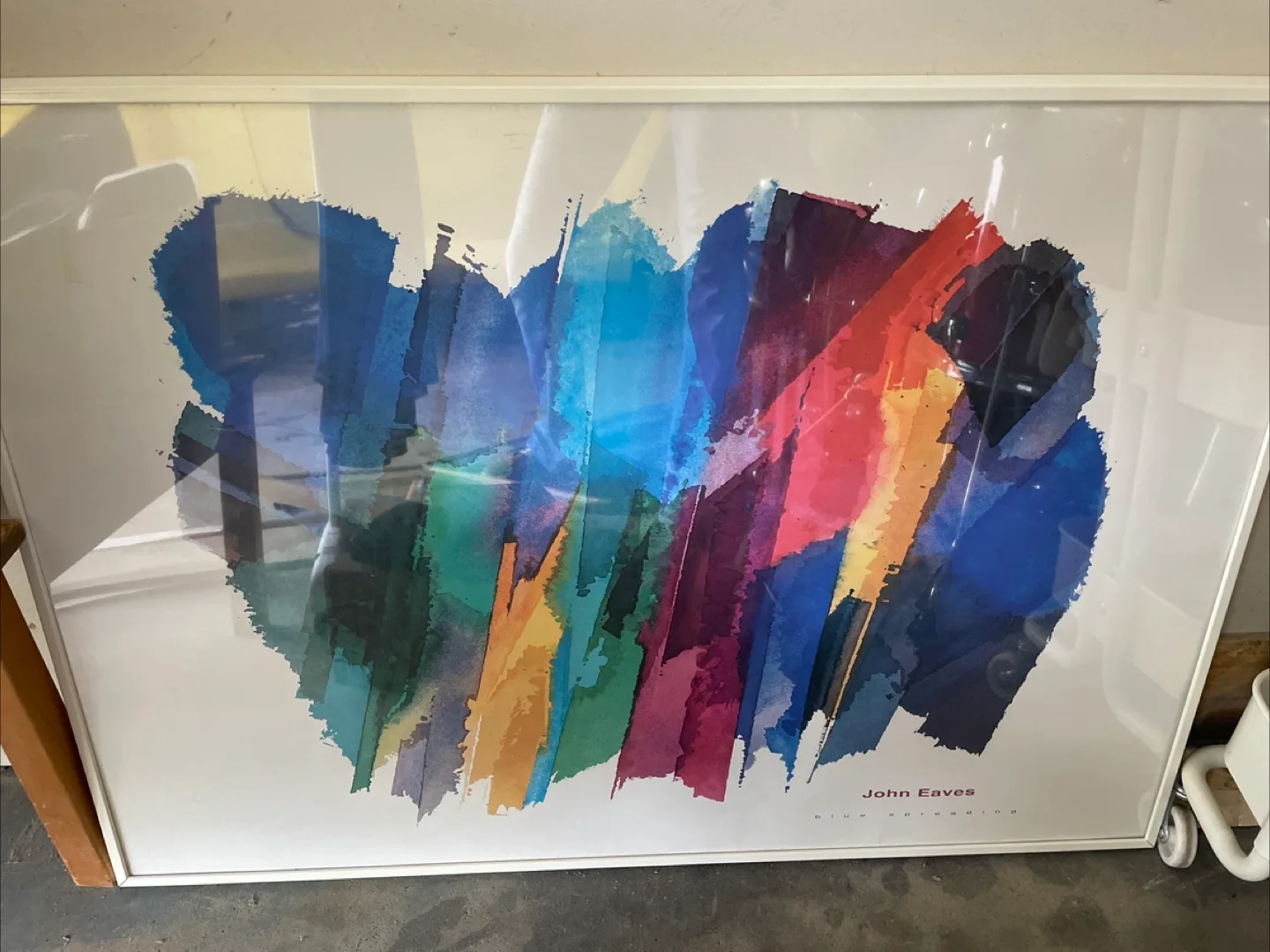 John Eaves "Blue Spreading" Framed Print thumbnail