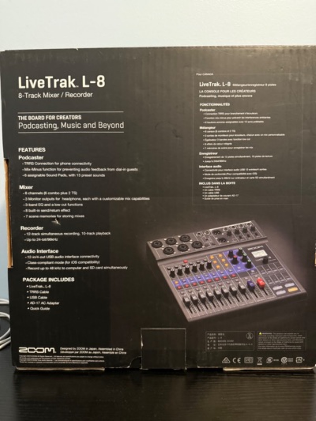 Zoom LiveTrak L-8 8-Track Mixer/Recorder - photo 3