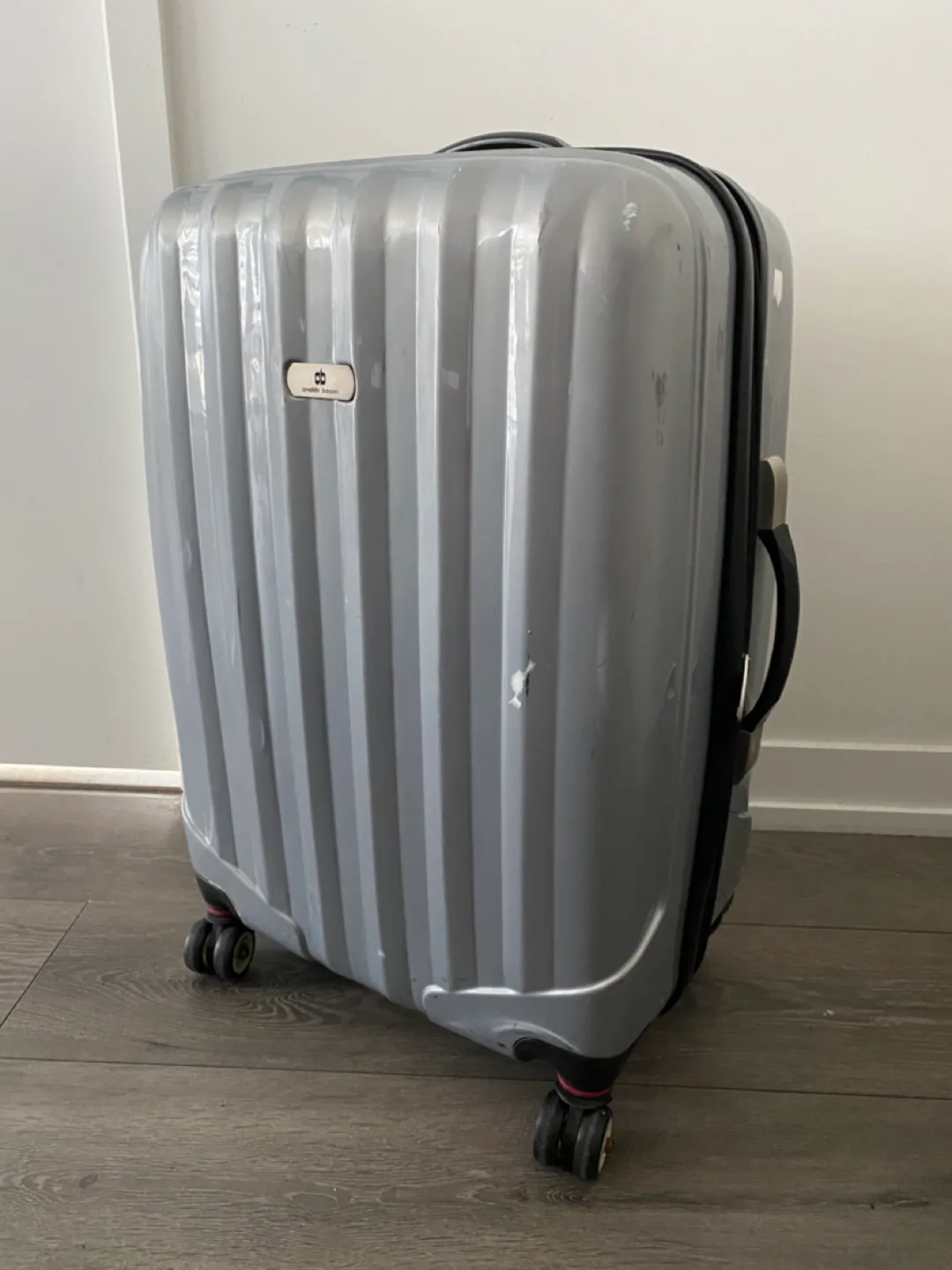 Grey Rolling Suitcase Arnoldo Bassini thumbnail