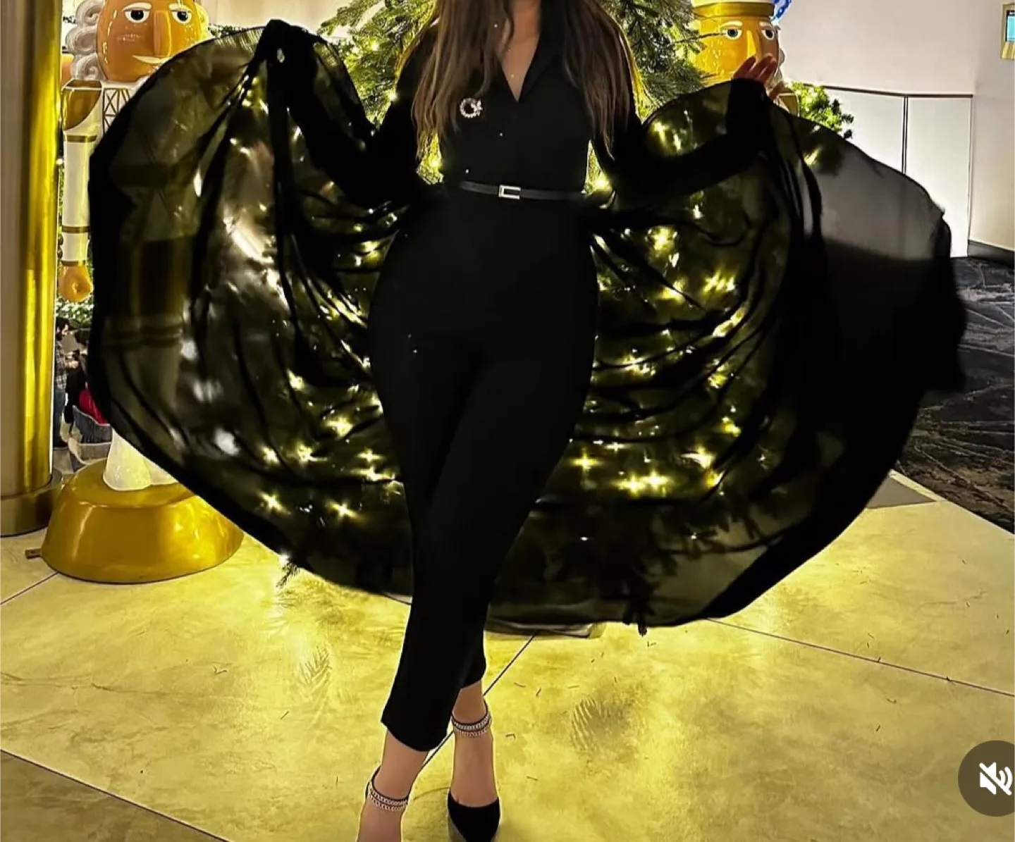 Black Long Sleeve Dress/jumpsuit thumbnail