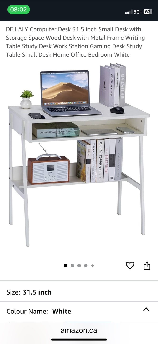 31.5 inch DEILALY Computer desk with storage space - photo 3