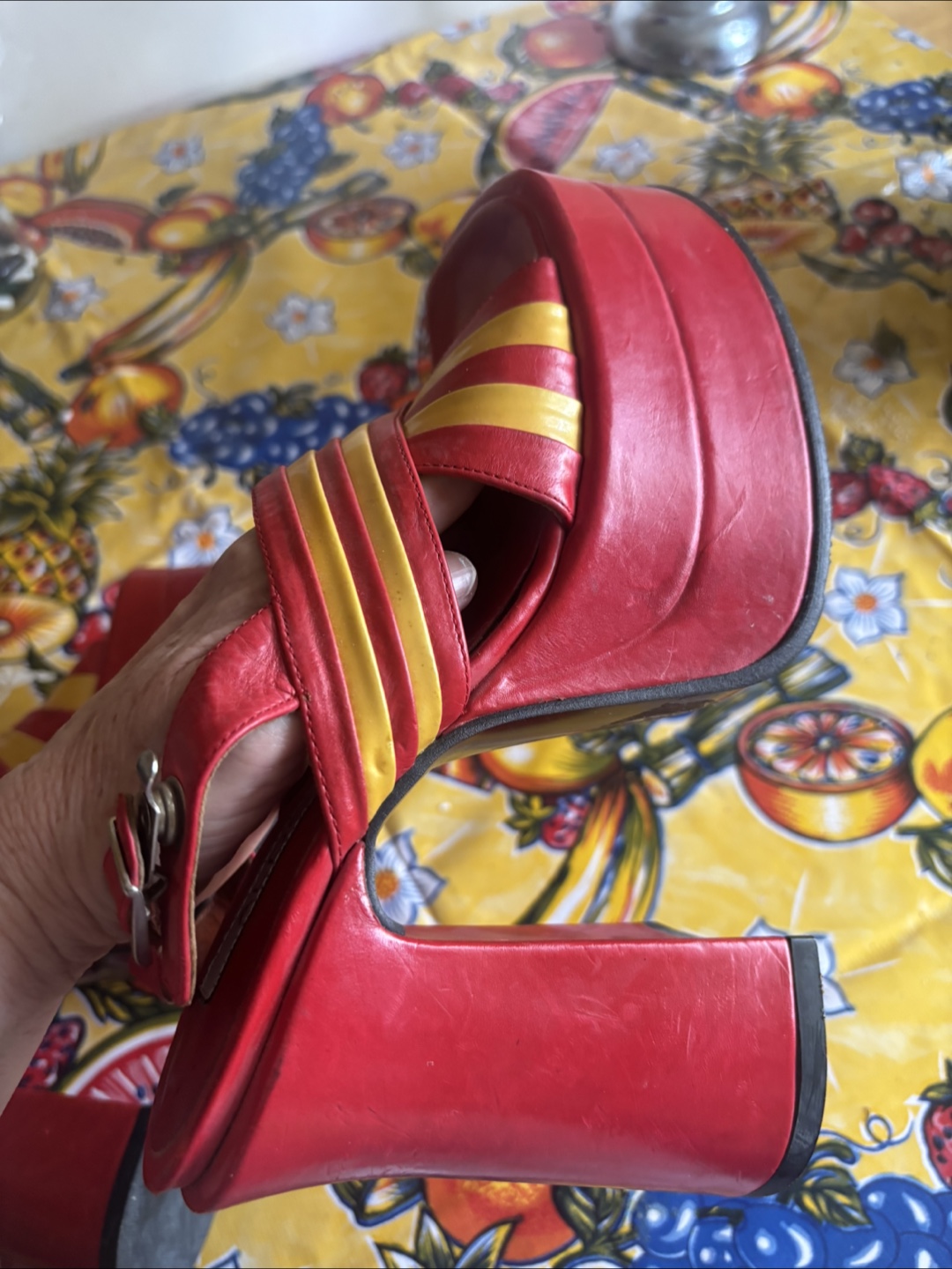 Vintage 90’s Women’s 37C New Leather Platform - photo 5