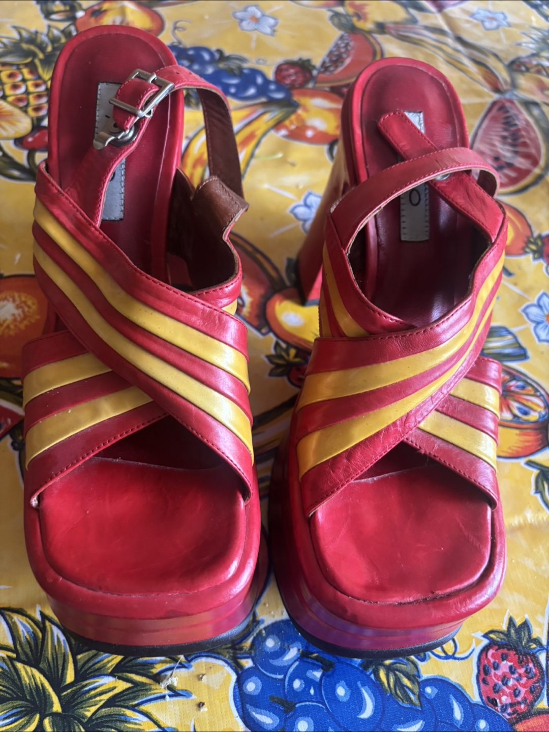 Vintage 90’s Women’s 37C New Leather Platform - photo 2